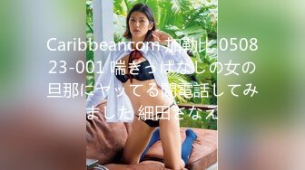 Caribbeancom 加勒比 050823-001 喘ぎっぱなしの女の旦那にヤッてる間電話してみました 細田さなえ