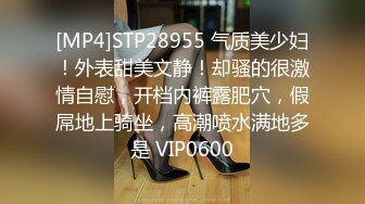 [MP4]STP28955 气质美少妇！外表甜美文静！却骚的很激情自慰，开档内裤露肥穴，假屌地上骑坐，高潮喷水满地多是 VIP0600